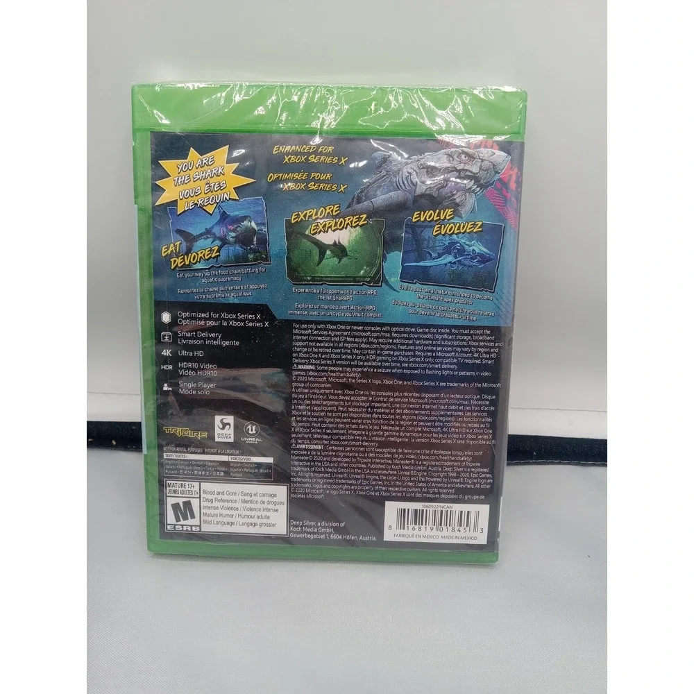 MANEATER Xbox One & Series X Video Game - NEW Factory‎ Sealed